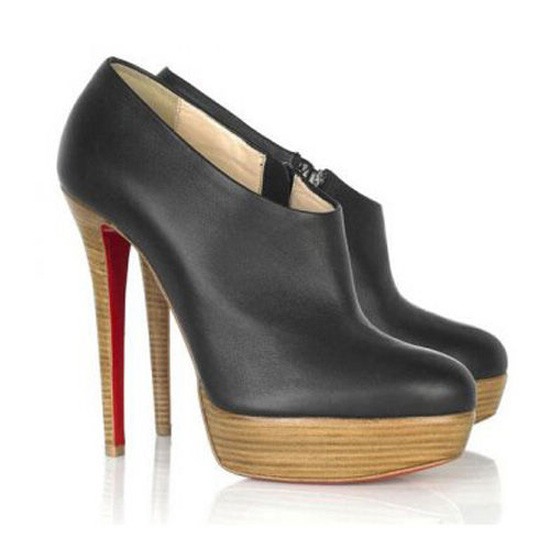 Replica Christian Louboutin Moulage 140mm Ankle Boots Black Cheap Fake ...
