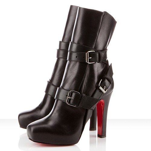 Replica Christian Louboutin Guerriere 120mm Ankle Boots Black Cheap ...