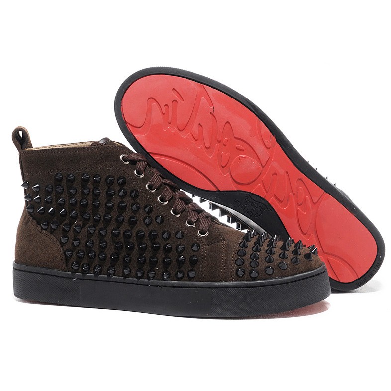 louis vuitton black shoes with spikes